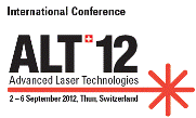International conference on Advanced Laser Technologies ALT'12 